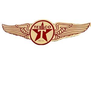 ❌Sold❌ Texaco Wings Embossed Metal Sign 28 in. Wide